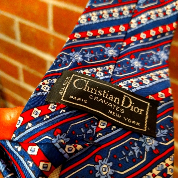 Christian dior cervates silk tie - Picture 1 of 7